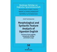 Jude Ssempuuma Morphological and Syntactic Feature Analysis o (Copertina rigida)