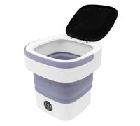 JUDEMII Mini lavatrice pieghevole 2 in 1 da 12 l, per campeggio, portatile, pulizia profonda, biancheria intima, vestiti per bambini, vestiti piccoli, 1,8 kg, lavatrice automatica per appartamenti,