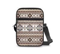 JUDENTIDOS Borsa a tracolla carina borsa a tracolla per cellulare borsa portaoggetti per viaggi e shopping, Indiani etnici geometrici sud-ovest, Taglia unica