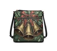 JUDENTIDOS Hobo Borsa a tracolla da donna, con tracolla regolabile, Campana natalizia., Taglia unica