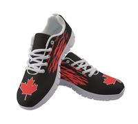 JUDENTIDOS Scarpe da ginnastica casual con lacci per donne e uomini sportivi atletici tennis scarpe da corsa traspiranti, Bandiera del Canada., 46 EU