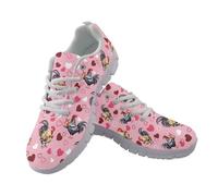 JUDENTIDOS Scarpe da ginnastica da donna e uomo, leggere, antiscivolo, per palestra, allenamento, in rete traspirante, scarpe da corsa e da passeggio, Cuori Polli Gallo, 47 EU