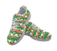 JUDENTIDOS Scarpe da passeggio da donna, scarpe da tennis, scarpe da tennis leggere da viaggio, Bandiera irlandese San Patrizio S Day, 42.5 EU