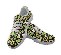 JUDENTIDOS Scarpe da passeggio da donna, scarpe da tennis, scarpe da tennis leggere da viaggio, San Patrizio S Giorno, 45 EU