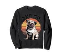 Judge Me When You're This Cute | Retro Pug Dog Felpa