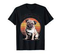Judge Me When You're This Cute | Retro Pug Dog Maglietta