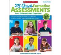 Judith Dodge Bl 25 Quick Formative Assessments for a Differentiated (Tascabile)