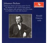 Judith Gordon Brahms: Quintet for Clarinet & String Quartet Op. 115 / Trio (CD)