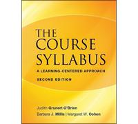 Judith Grunert O'Brien Barbara J. Millis Margaret W. The Course Syll (Tascabile)