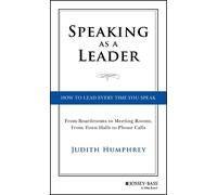 Judith Humphrey Speaking As a Leader (Copertina rigida)