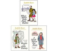 Judith Kerr Collection 3 Books Set (When Hitler Stole Pink Rabbit, Bombs on Aunt Dainty, A Small Person Far Away)