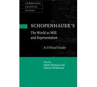 Judith Norman Schopenhauer's 'The World as Will and Representation' (Tascabile)