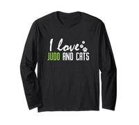 Judo Amo Il Judo e i Gatti Maglia a Manica