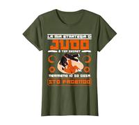 Judo Atleta La Mia Strategia di Judo Maglietta, Donna, Oliva, 3XL