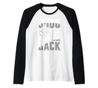 Judo Forza Perseveranza Arte Maglia con Maniche Raglan
