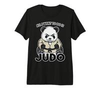Judo Panda Tutto Quello Che Voglio Fare è Un Simpatico Orso Judoka Maglietta Premium