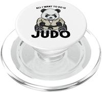 Judo Panda Tutto quello che voglio fare è un simpatico orso Judoka PopSockets PopGrip per MagSafe