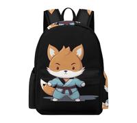 Judo Sports Fox Zaino per computer portatile per donne e uomini carino borsa a tracolla stampata zaino per viaggi sport lavoro