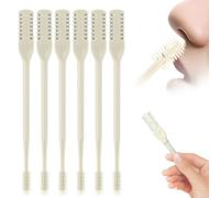 JUDUNA Tagliacapelli nasale 2 in 1, per donne e uomini, 2025, aggiornato, manuale, rotante a 360°, strumento di rimozione dei peli del naso, con scavatore per orecchie, essenziale da viaggio (beige, 6