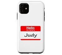 Judy, ciao Il mio nome è Targhetta, distintivo Custodia per iPhone 11