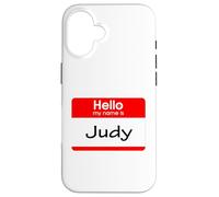 Judy, ciao Il mio nome è Targhetta, distintivo Custodia per iPhone 16