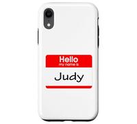 Judy, ciao Il mio nome è Targhetta, distintivo Custodia per iPhone XR