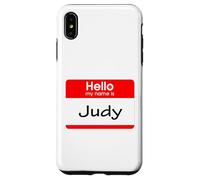 Judy, ciao Il mio nome è Targhetta, distintivo Custodia per iPhone XS Max