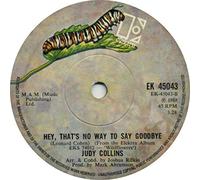 JUDY COLLINS - BOTH SIDES NOW 7 INCH (7" VINYL 45) UK ELEKTRA 1967