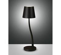Fabas Luce Lampada LED da tavolo Judy, accu, IP54, nero Fabas Luce