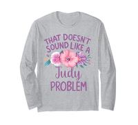 Judy Personalized Cute Flower Girls Judy Name Maglia a Manica