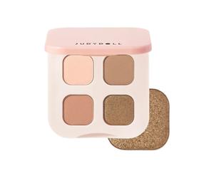 Judydoll - Silky 4-Color Eyeshadow Palette - 5g - 02 Nude Milk Tea