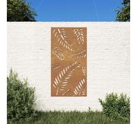 JUDYY Decorazione Muro da Giardino 105x55 cm Foglia Acciaio Corten,Mobili,Mobili da giardino-824493