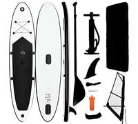 JUDYY Set Tavola Gonfiabile da SUP con Vela Nero e Bianco,Tavola da SUP e Surf Gonfiabile,per Surfisti Prodotti per Sport Acquatici Surf-92736