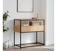 JUDYY Tavolino Consolle Rovere Sonoma 75x40x75cm in Legno Multistrato,Tavolino Console per Soggiorno,Tavolino Consolle Ingresso-834156