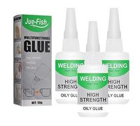 Jue Fish Glue Multifunzionale - Colla Oleosa Ad Alta Resistenza Per Saldatura, Uniglue Universale Super Colla, 50 g (3 Pezzi)