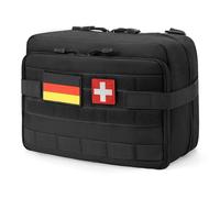 Jueachy Borsa tattica Molle grande borsa amministrativa Utility Tool Pouch Molle Attacco EDC Borse espandibili Molle Accessori Organizzatore Tasca