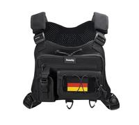 Jueachy Gilet da Corsa Uomo Tactical Running Vest Riflettente: Borsa per Corsa e Jogging - Cinghie Pettorali Regolabili Borsa per Cellulare Jogging Zaino da Corsa per Allenamento Corsa Escursionismo
