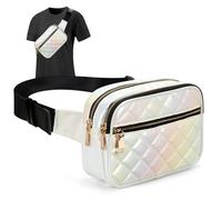 Jueachy Marsupio per Donne - Borse a Tracolla Alla Moda Borsa da Cintura Carina Grande Borsa a Vita Nera Casual Cintura Regolabile Bum Bag per Disney Escursionismo Viaggio