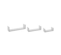 JUEGO DE 3 ESTANTES DE PARED BLANCOS