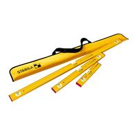 Juego de 3 niveles de burbuja Stabila Serie 80 AS con funda