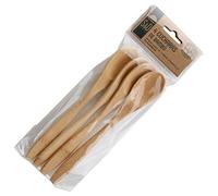 Juego de 4 cucharas de bambú reutilizables Green Actitud