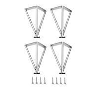 Juego de 4 patas de madera para muebles de 25 cm patas de sofá de repuesto con placa de montaje y tornillos para proyectos de bricolaje