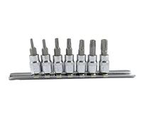 JUEGO DE 7 PUNTAS TORX INVIOLABLE 1/4"