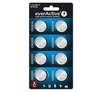 JUEGO DE 8 PILAS DE LITIO EVERACTIVE 4 X CR2032, 2 X CR2025, 2 X CR2016