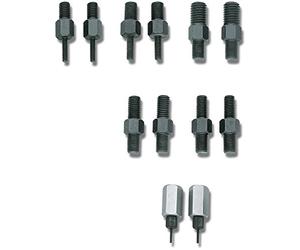 Juego de adaptadores roscados para aplicaciones de 1 y 2 perforaciones, M10