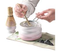 Juego De Batidora De Matcha - 7-Pieces Con Cuchara De Matcha | Cucharas De Match | Juego De Batidor Tazón | Kit De Té Japonés Con Colador, Soporte Para Cuchara Y Cucharón Para Mujeres Y Hombres Ama