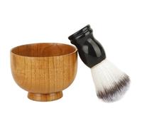 Juego De Cepillo De Afeitar Y Bol - Brocha De Afeitar Con Cerdas | Herramienta De Aseo Reutilizable Limpieza Facial Y Maquillaje De Salón Para Regalo En Vacaciones Cumpleaños Y Pascua