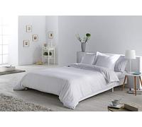 Juego de FUNDA NORDICA + 2 fundas de cojín dibujo en espiga color blanco Cama de 180 (6 piezas) - Tejido jacquard - 50% algodón / 50% poliéster. Gramage: 115