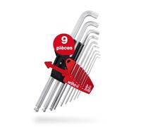Juego de llaves Allen en soporte ProStar SB369T ProStar 9tlg verchomt; metrisch, Stubby