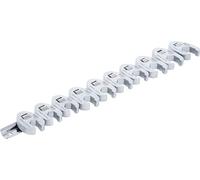 Juego de llaves de boca hexagonal abierta (crowfoot) | entrada 10 mm (3/8") | 10-19 mm | 10 piezas